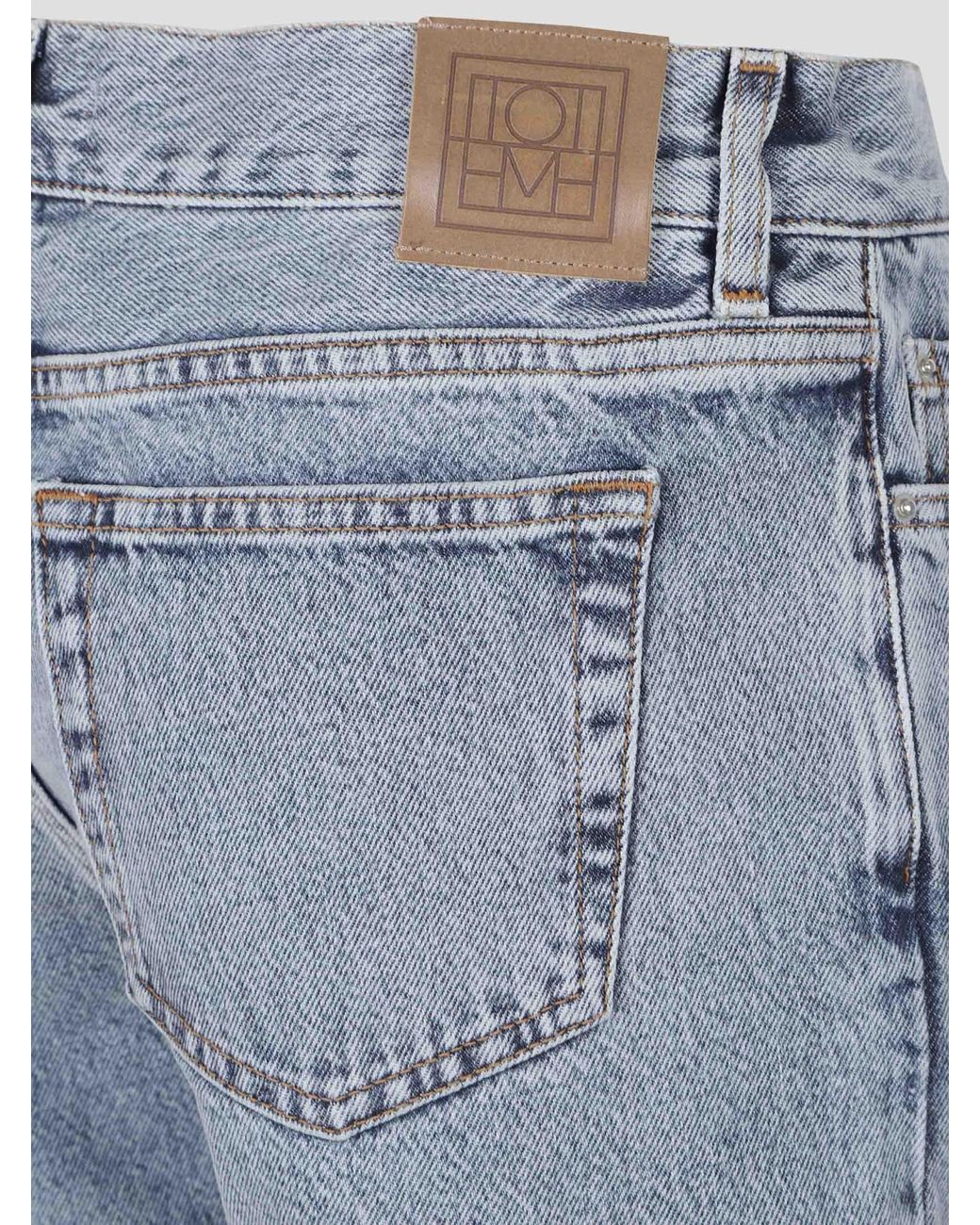 Totême Blue Totême Low Straight Jeans