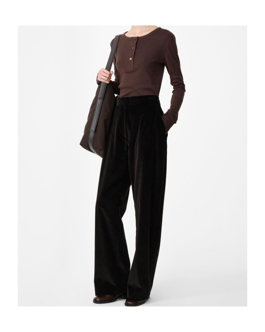 Studio Nicholson Brown Grange Relaxed Pants