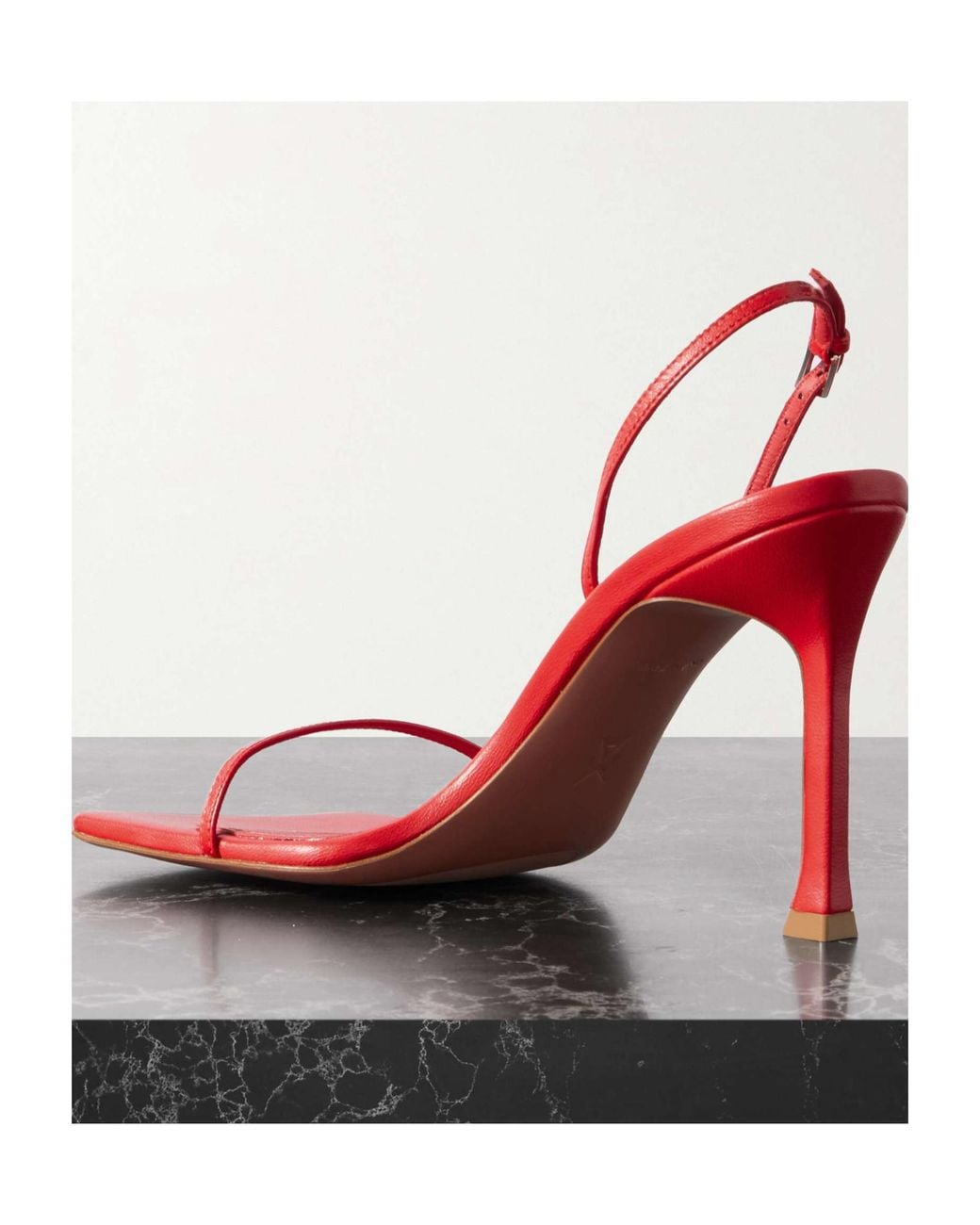 AMINA MUADDI Red Maya High-Heel Sandals