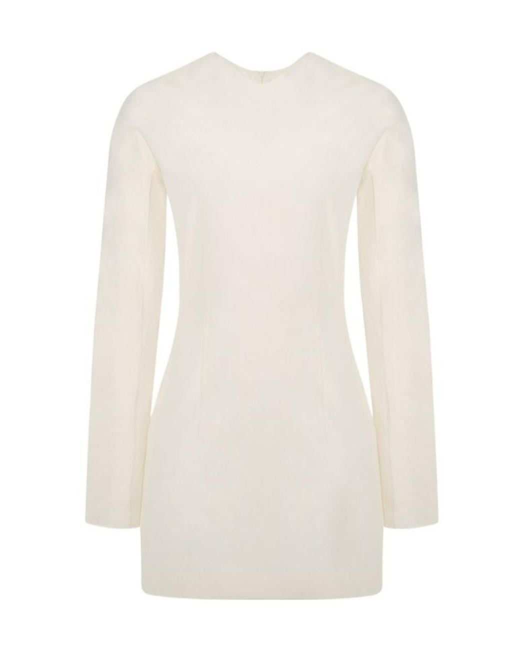 The Row White Long-Sleeve Blouse