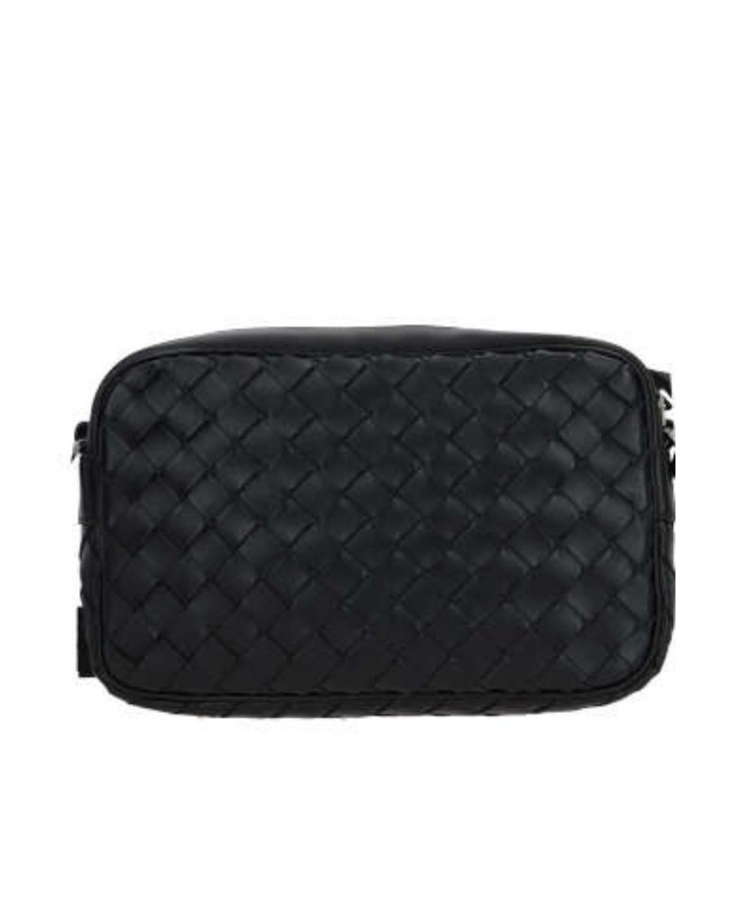 Bottega Veneta Black Intrecciato Leather Shoulder Bag for men