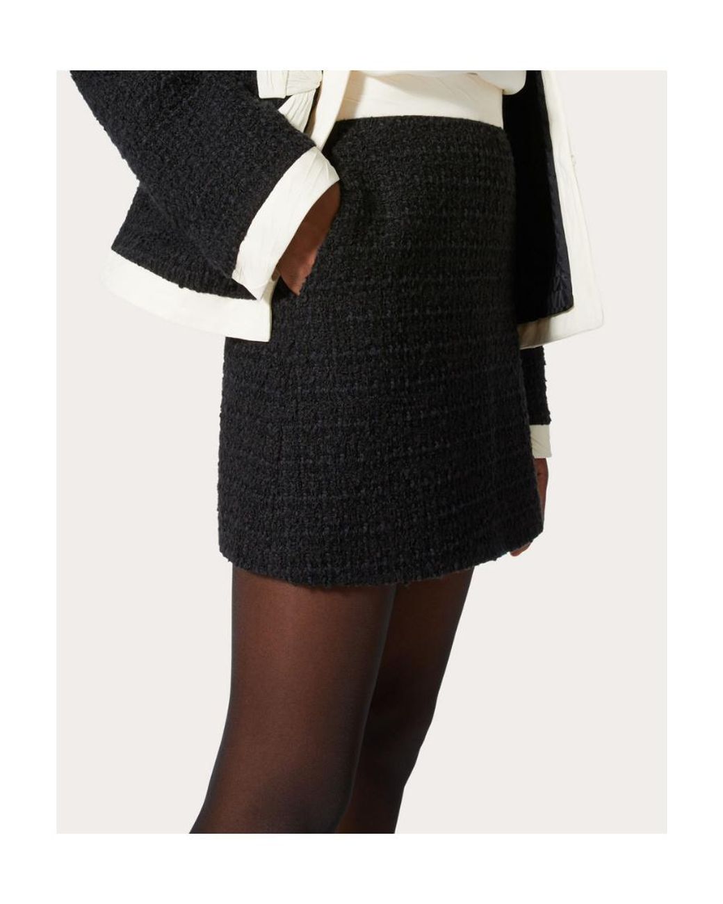 Valentino Black Short Skirt