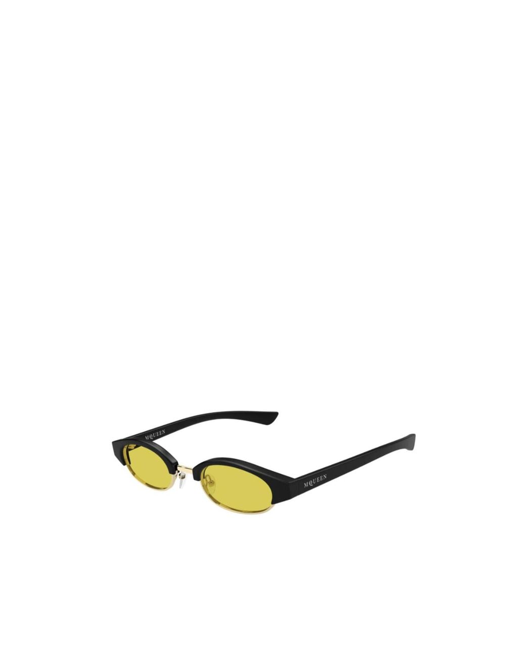 McQueen Green Eyewear Oval Frame Sunglasses for men
