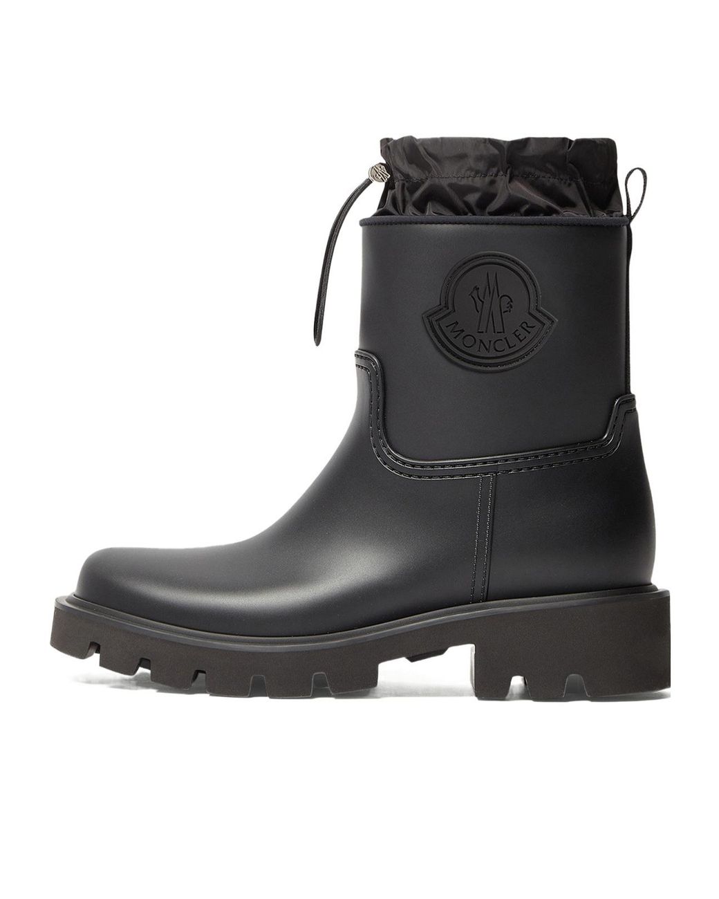 Moncler Black Kickstream Rain Boots