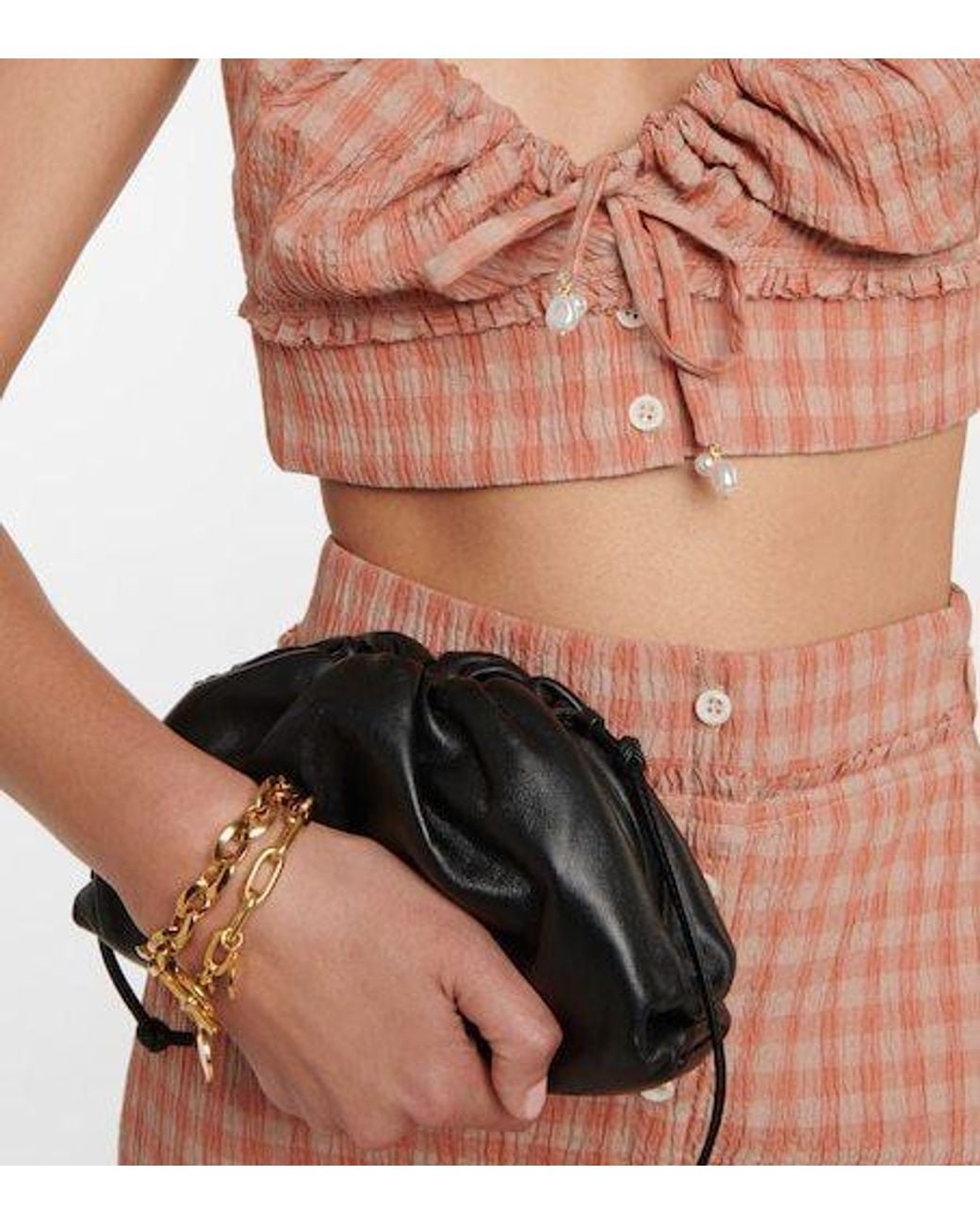 Altuzarra Pink Bijou Gingham Cropped Top