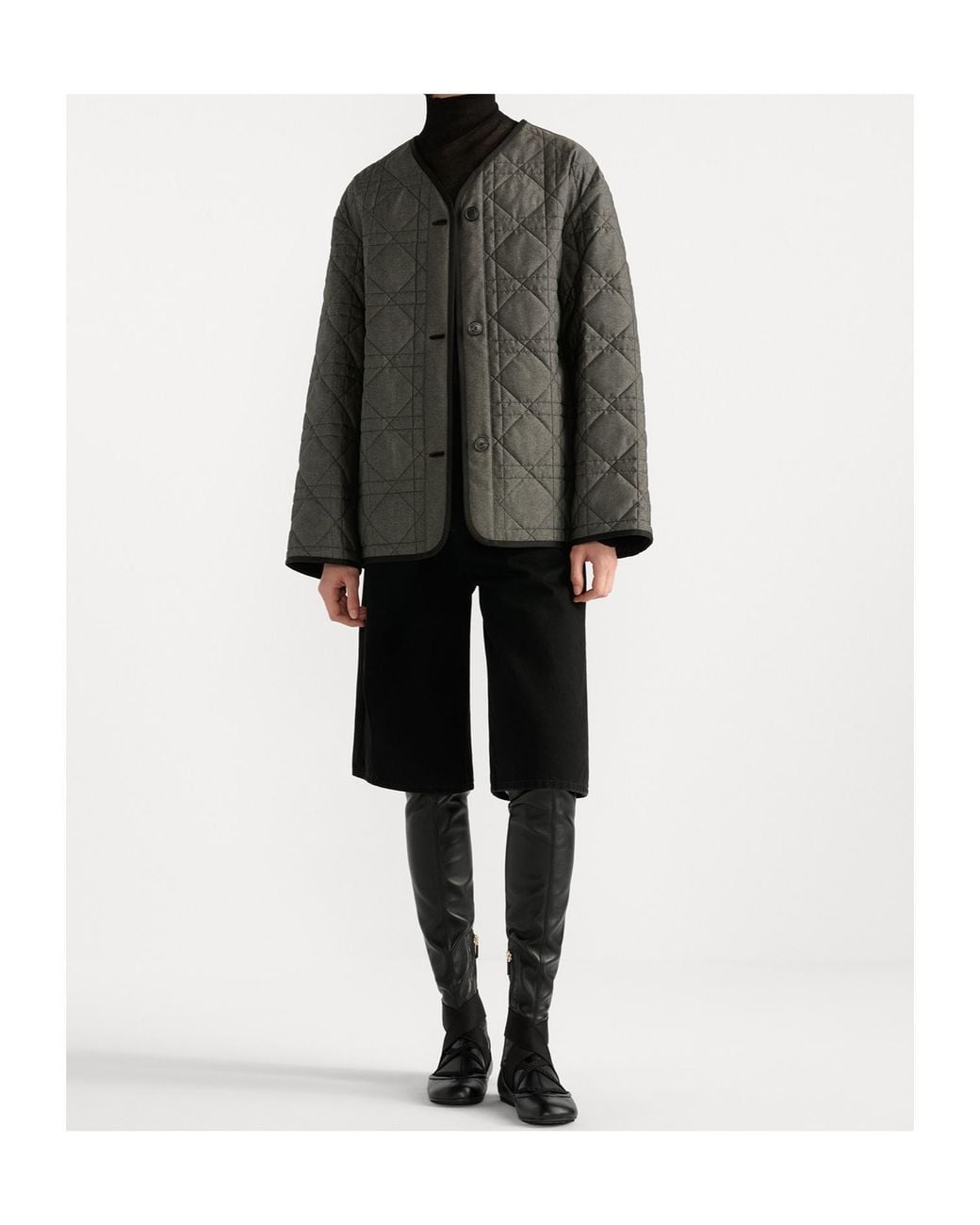 Dior Gray Macrocannage Jacket