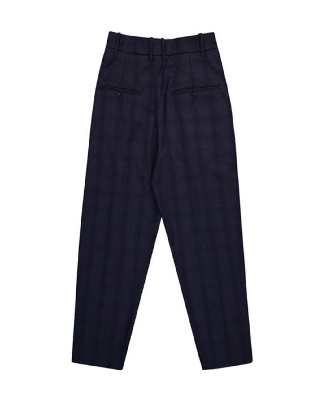 Isabel Marant Blue Checked Trousers