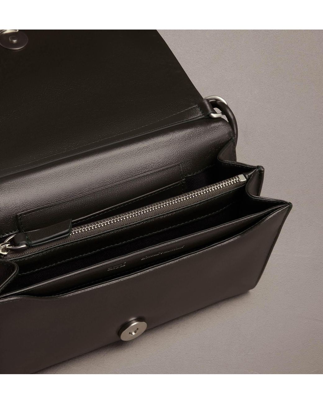 AMI Black Voulez-Vous Strap Wallet for men