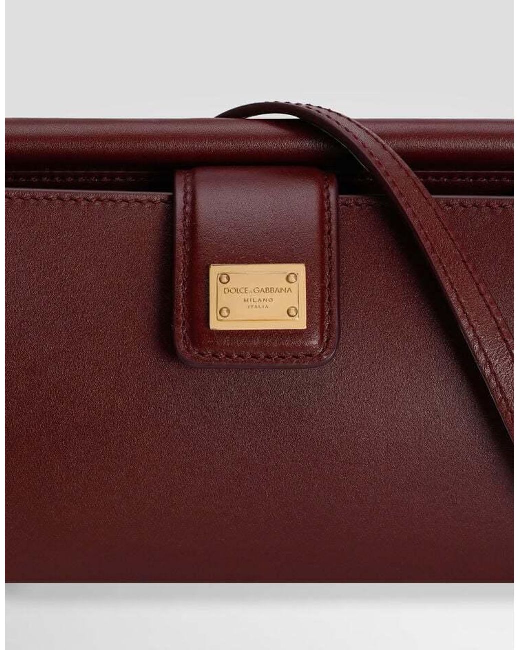 Dolce & Gabbana Red Leather Shoulder Bag