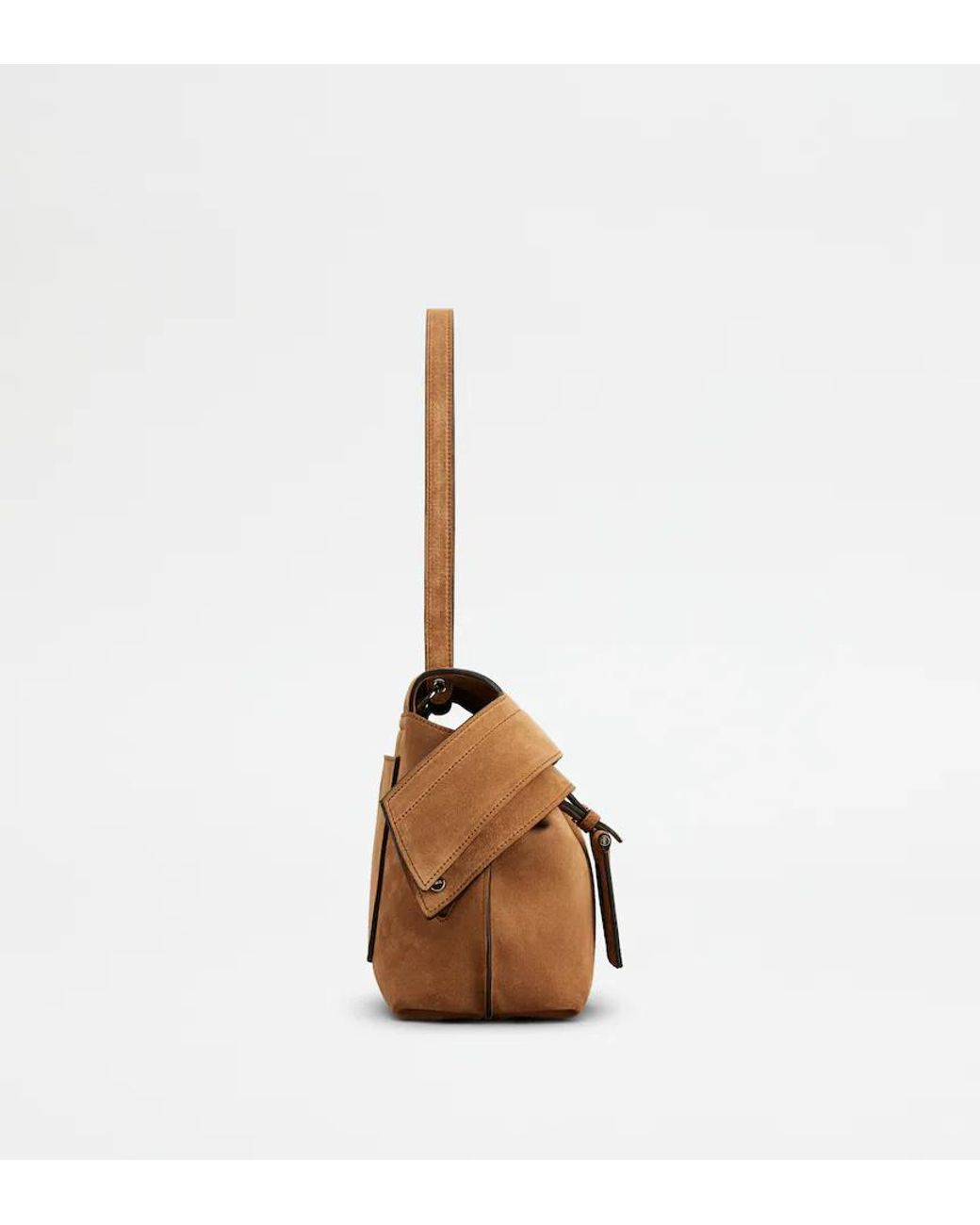 Tod's Brown Flap Shoulder Bag