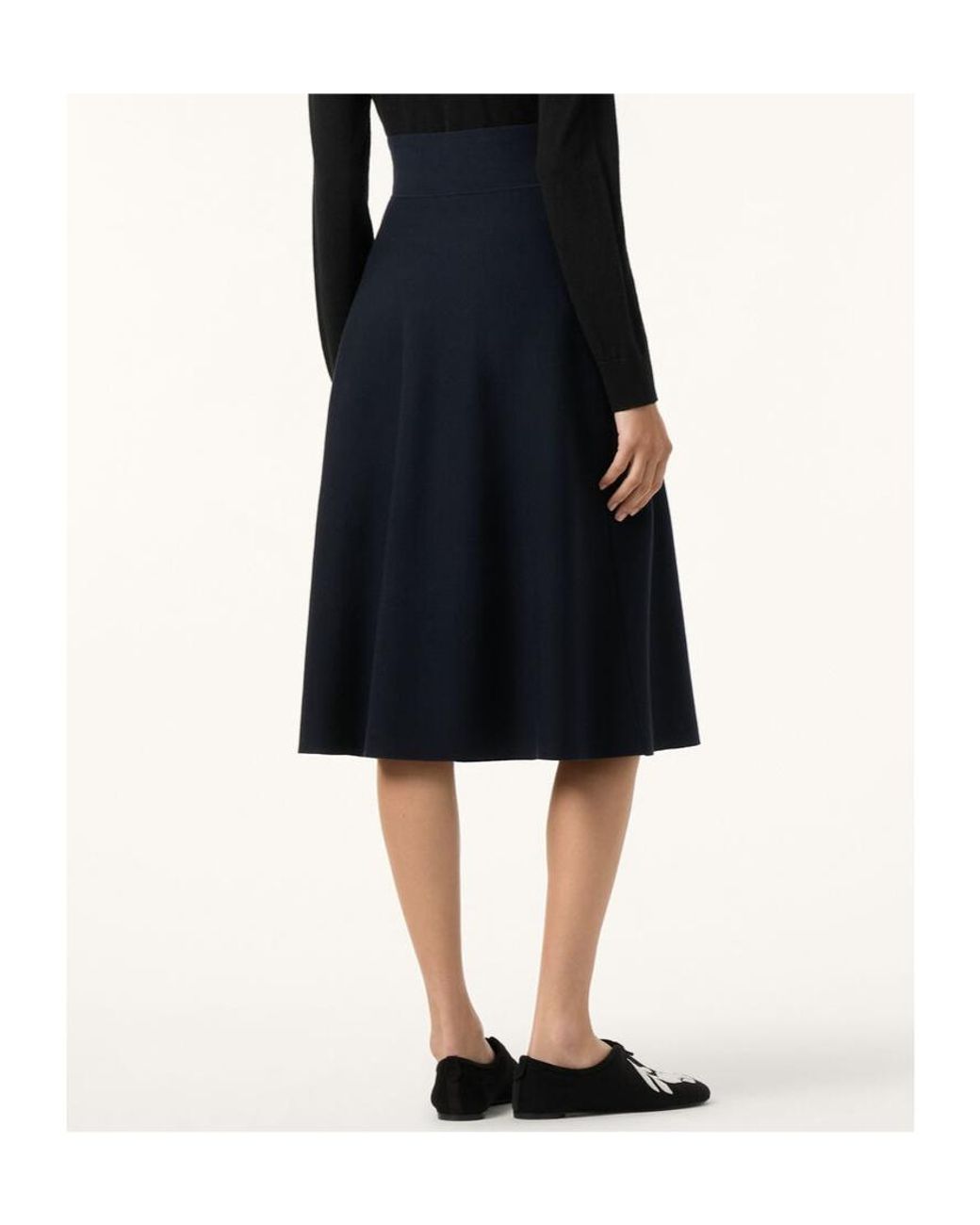 Loro Piana Blue Touch Royal Lightness Skirt