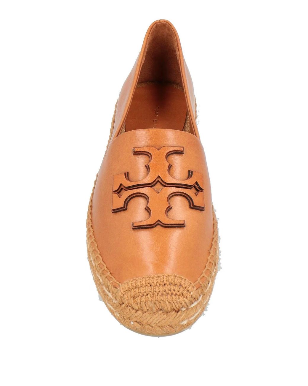 Tory Burch Brown Minimalist Versatile Leather Straw Shoes