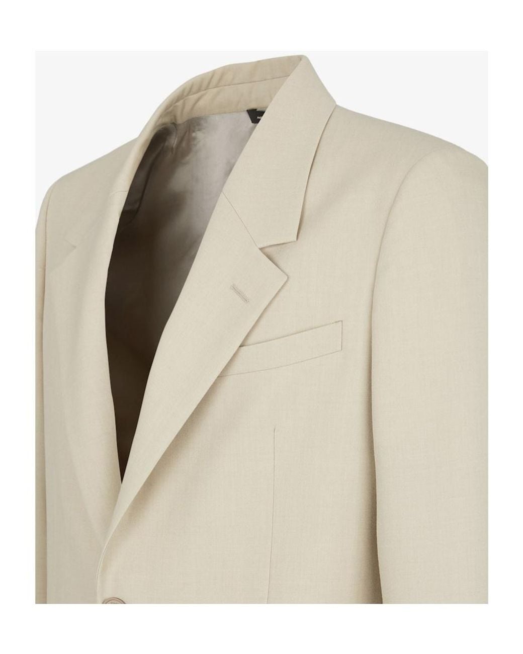 Fendi Natural Single Breasted Tailored Blazer for men