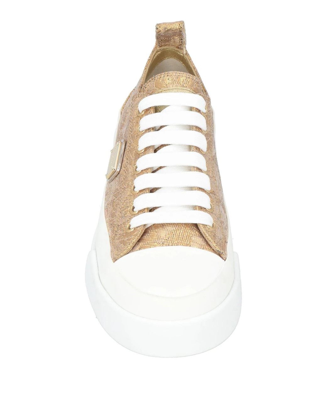 Dolce & Gabbana White Solid Color Sneakers