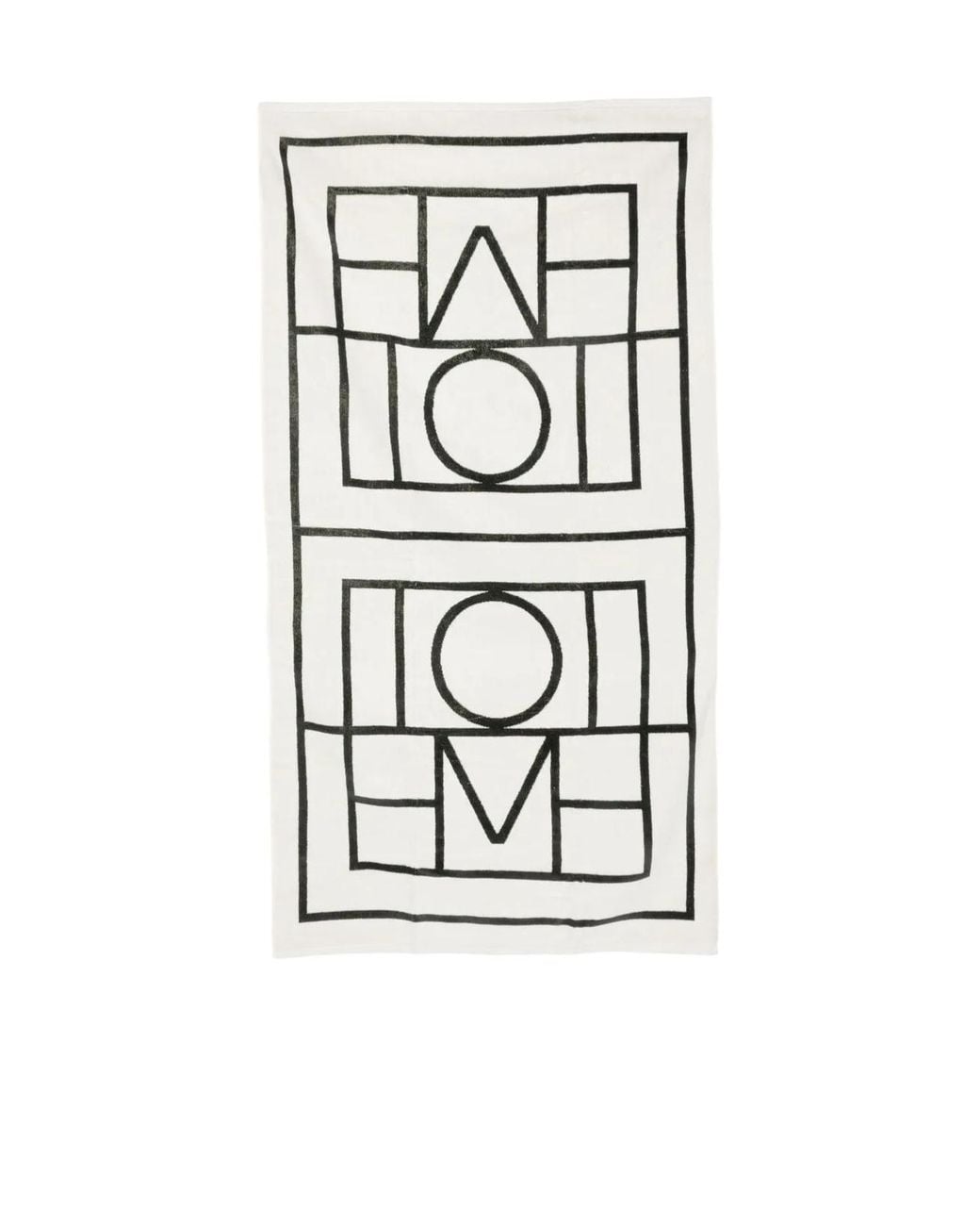 Totême White Totême Monogram Jacquard Beach Towel