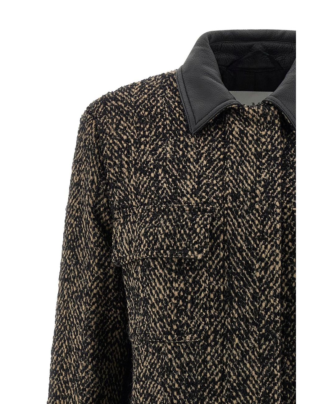 Max Mara Gray Angio Long-Sleeved Jacket
