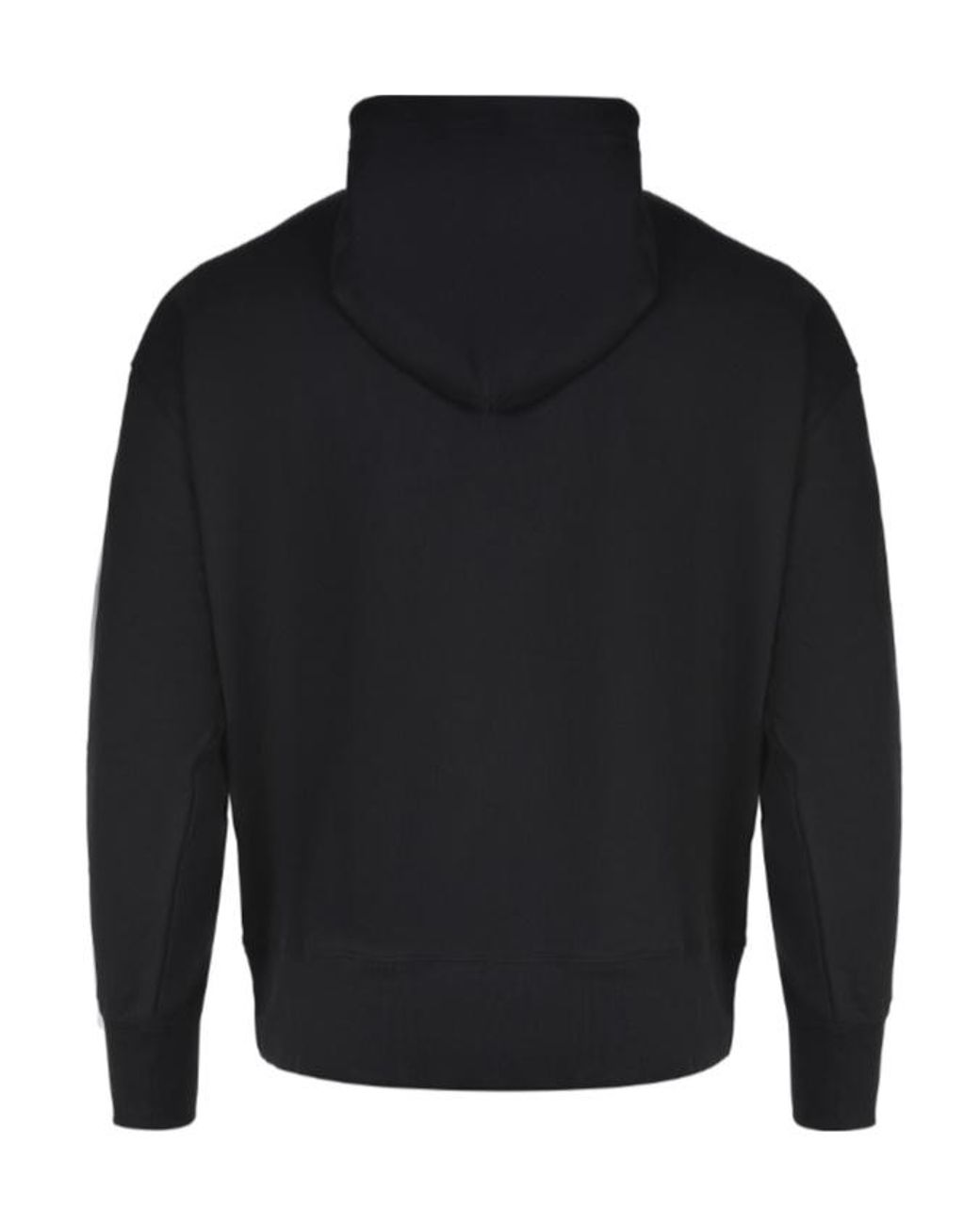 MSGM Blue Logo-Print Drawstring Hoodie for men
