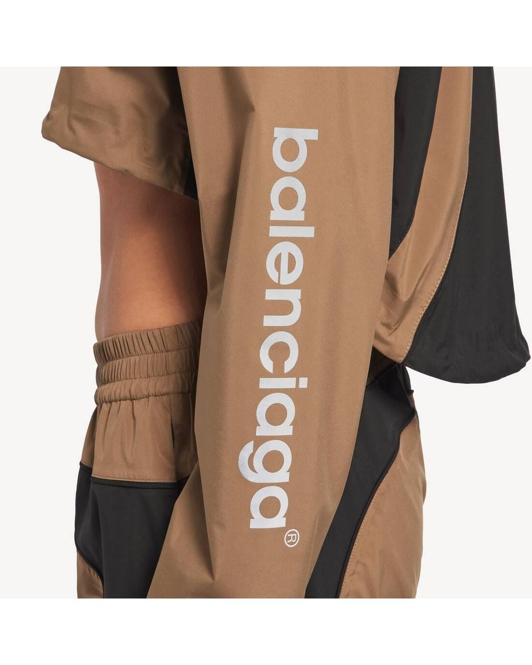 Balenciaga Brown Technical Cropped Jacket