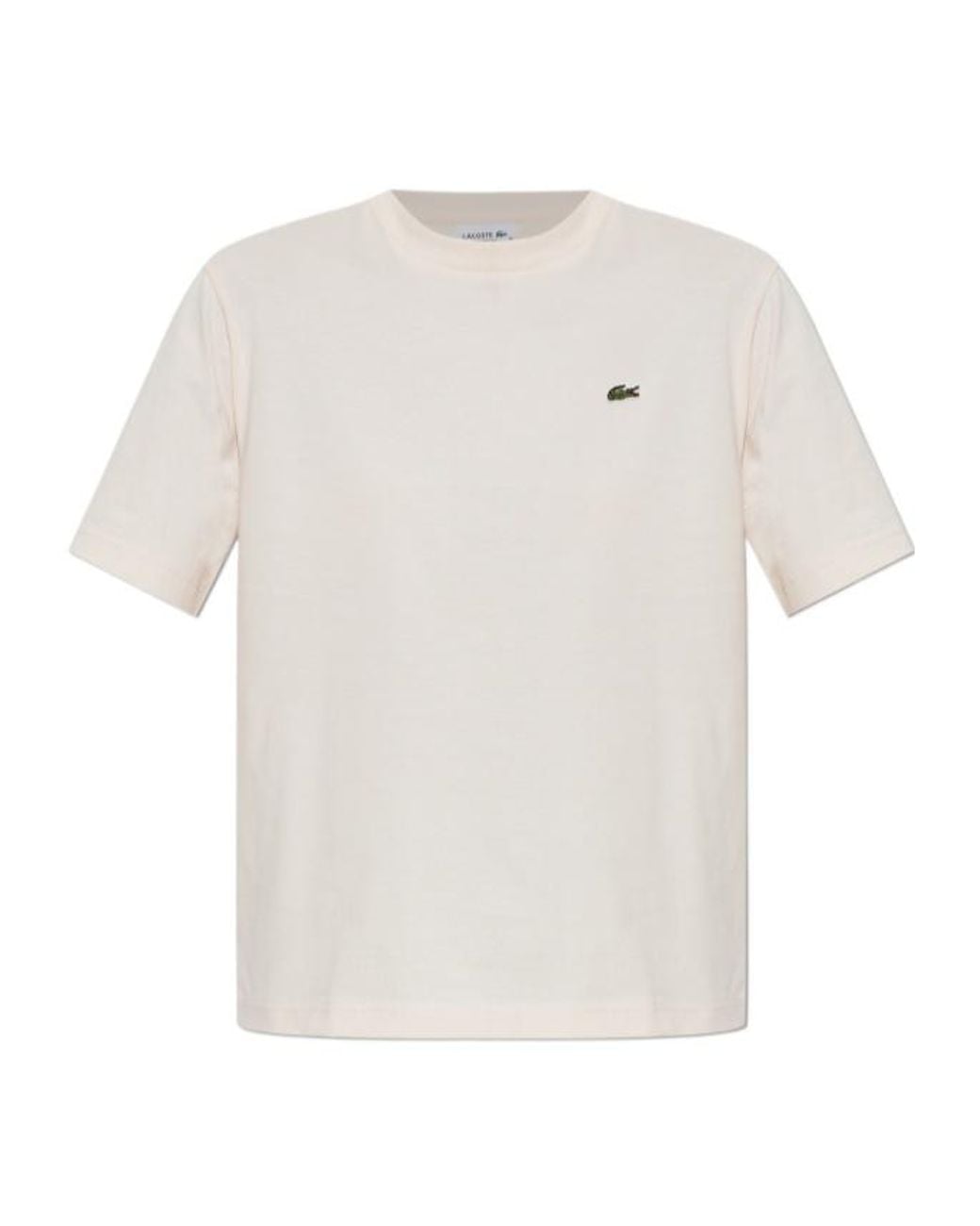 Lacoste White Short-Sleeved T-Shirt