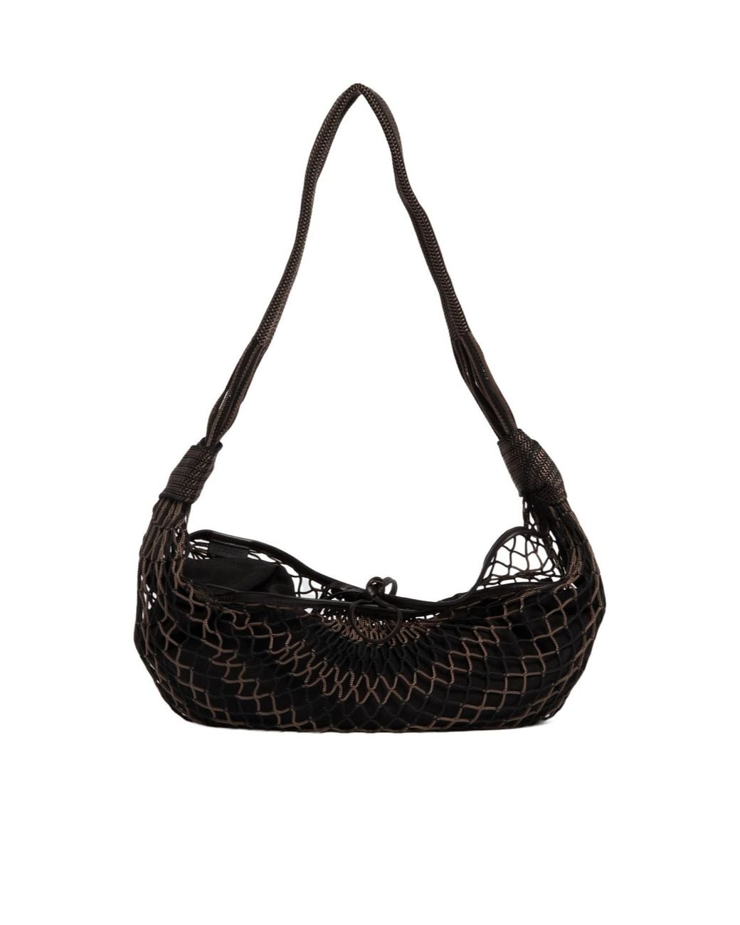 Lemaire Black Croissant Zipped Shoulder Bag