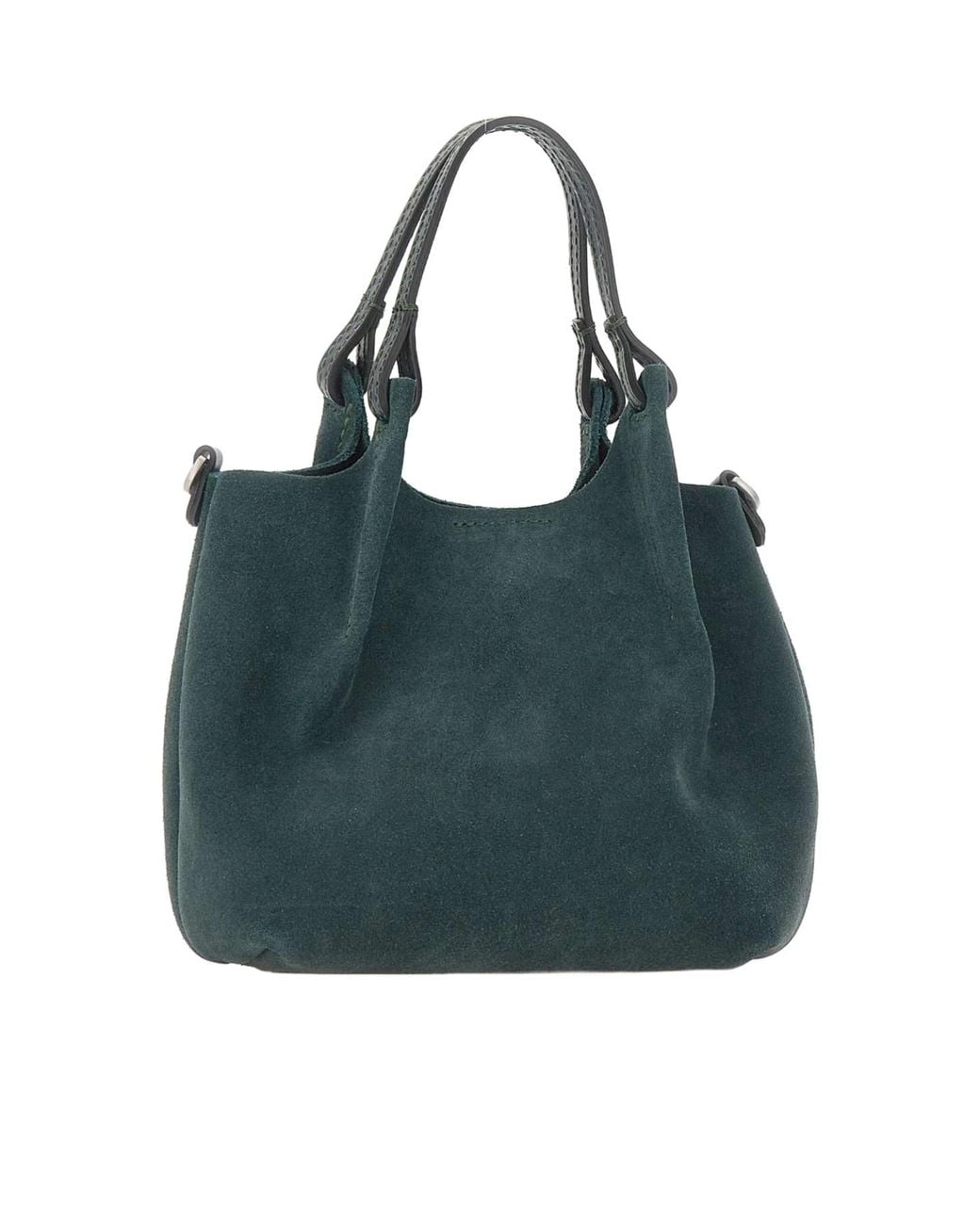 Gianni Chiarini Green Dua Logo Patch Tote Bag