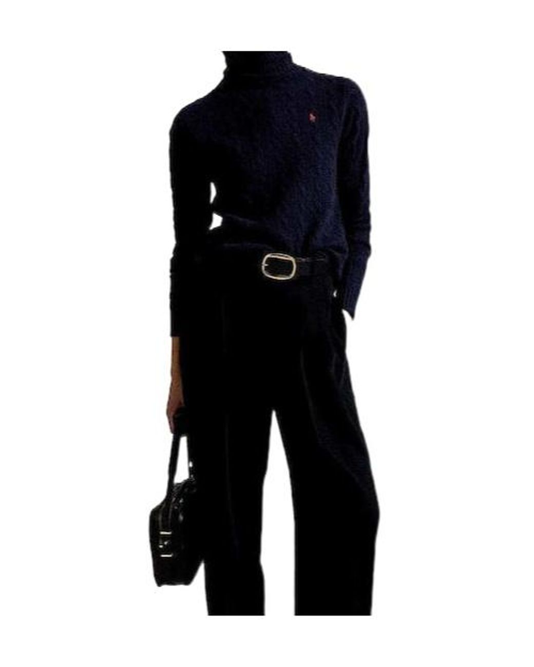 Polo Ralph Lauren Black Roll Neck Knitted Jumper
