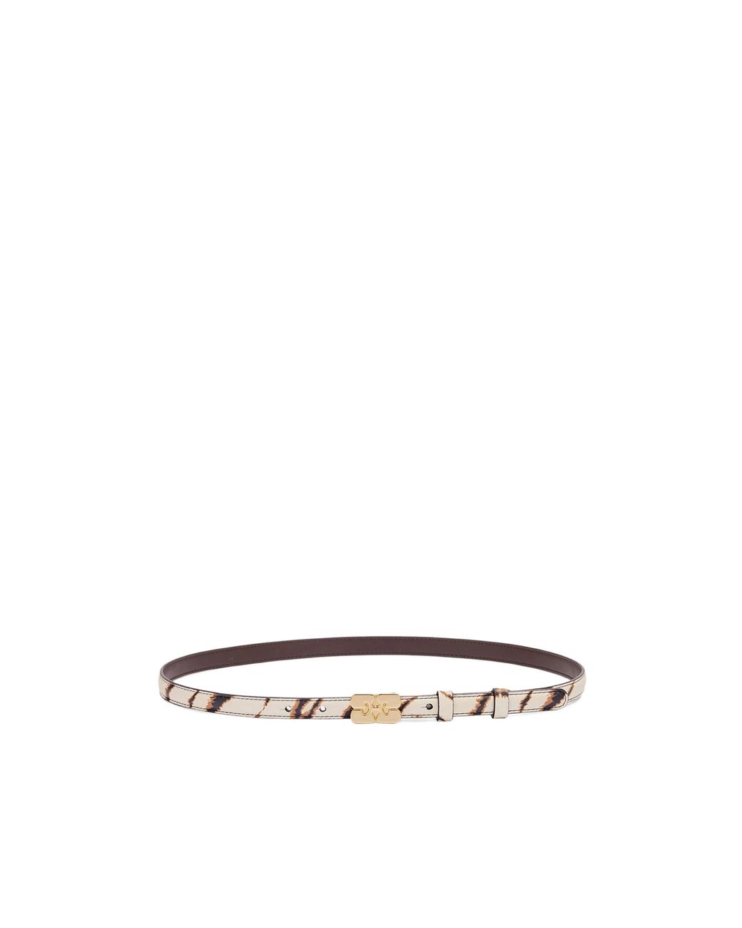 Ganni White Kat Belt Small