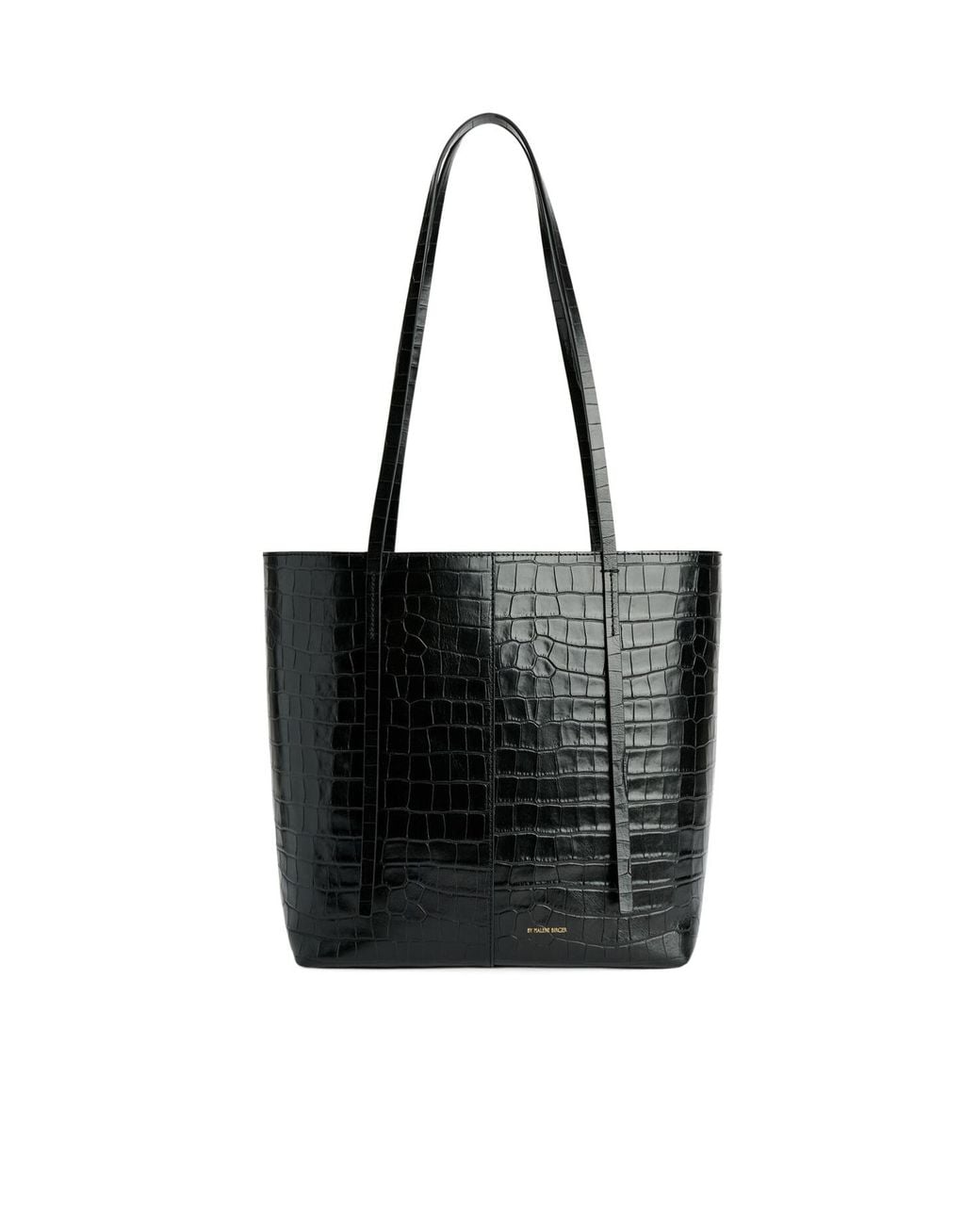 By Malene Birger Black Abiliso Embossed Tote Bag