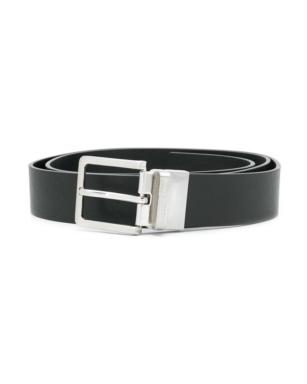 Emporio Armani White Reversible Interchangeable-Buckle Belt for men