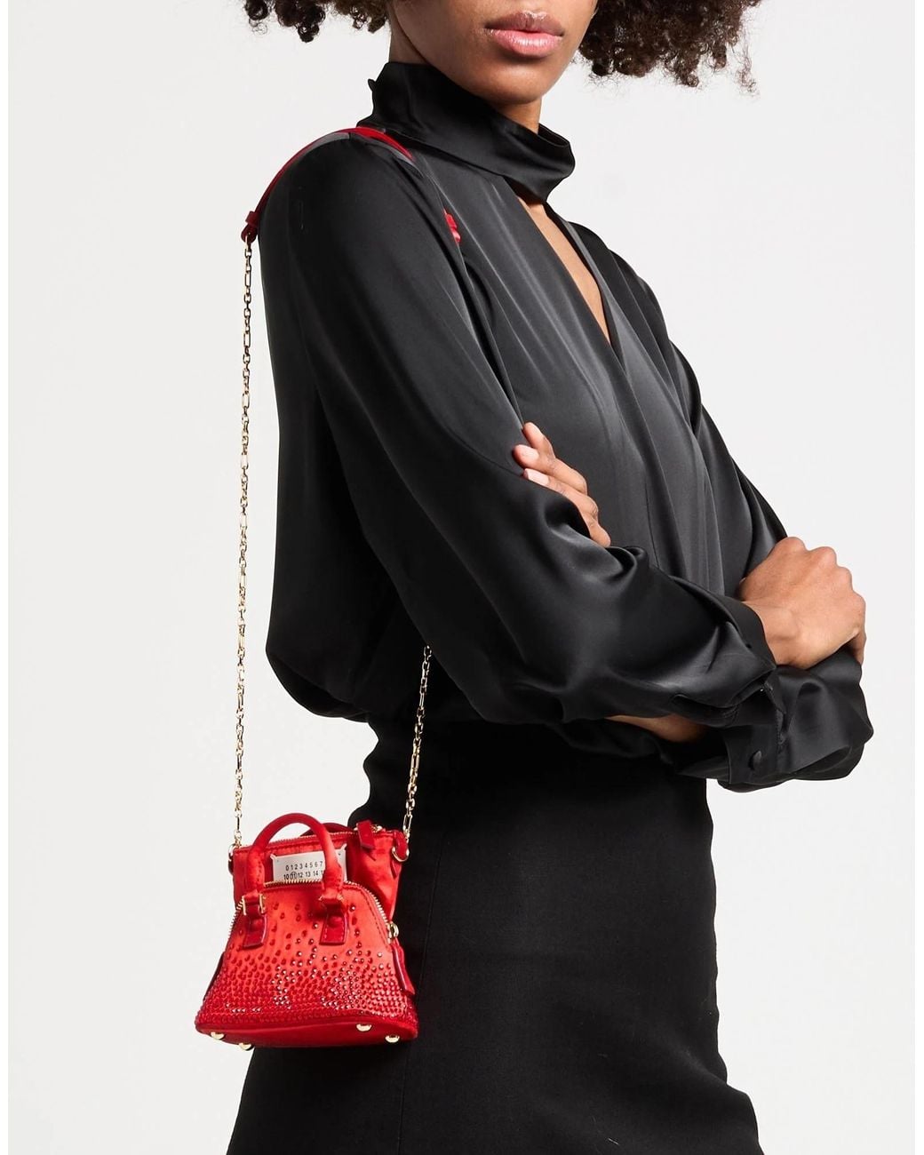 Maison Margiela Red Top Handles Mini Bag