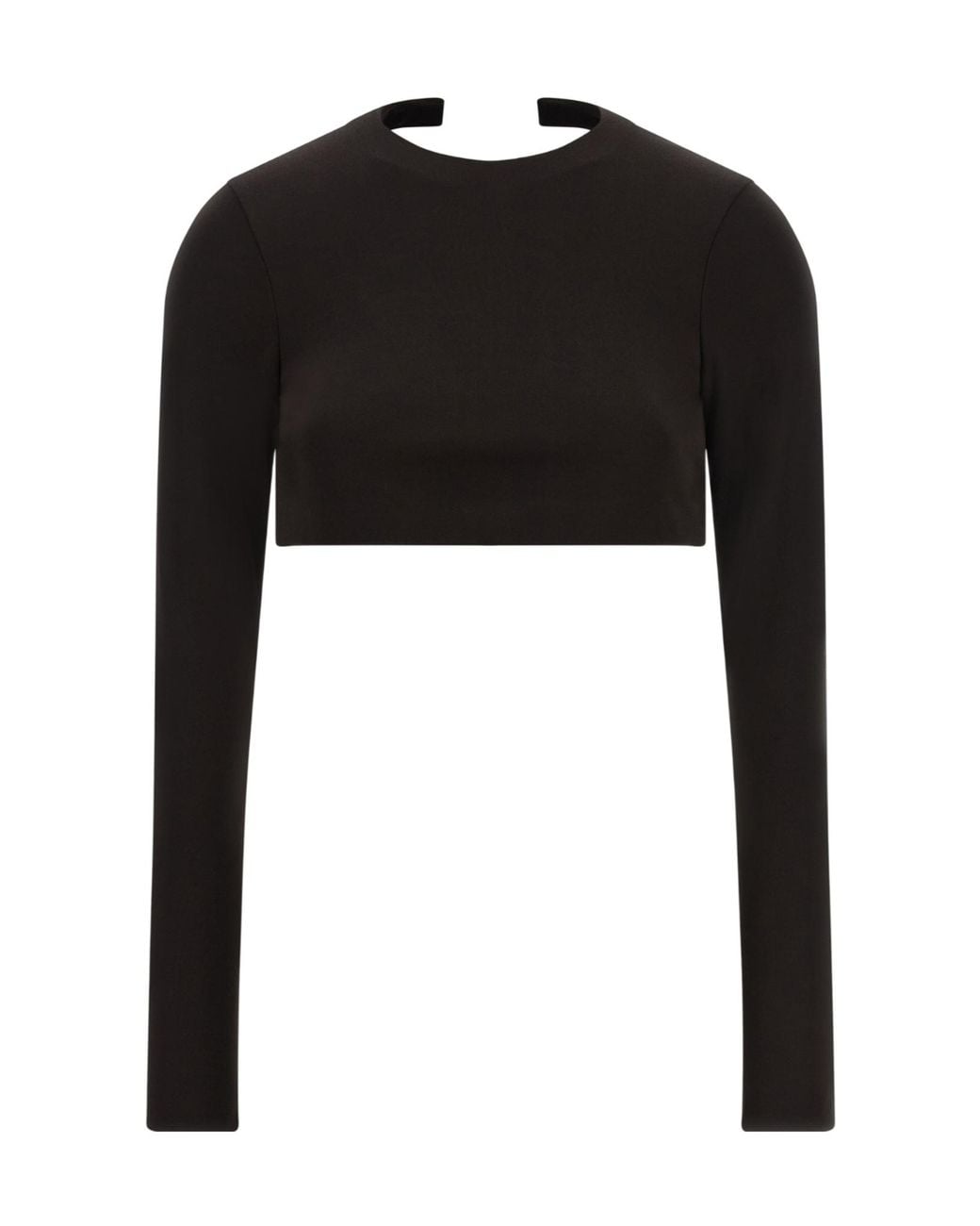 Tom Ford Black Crew-Neck Backless Top