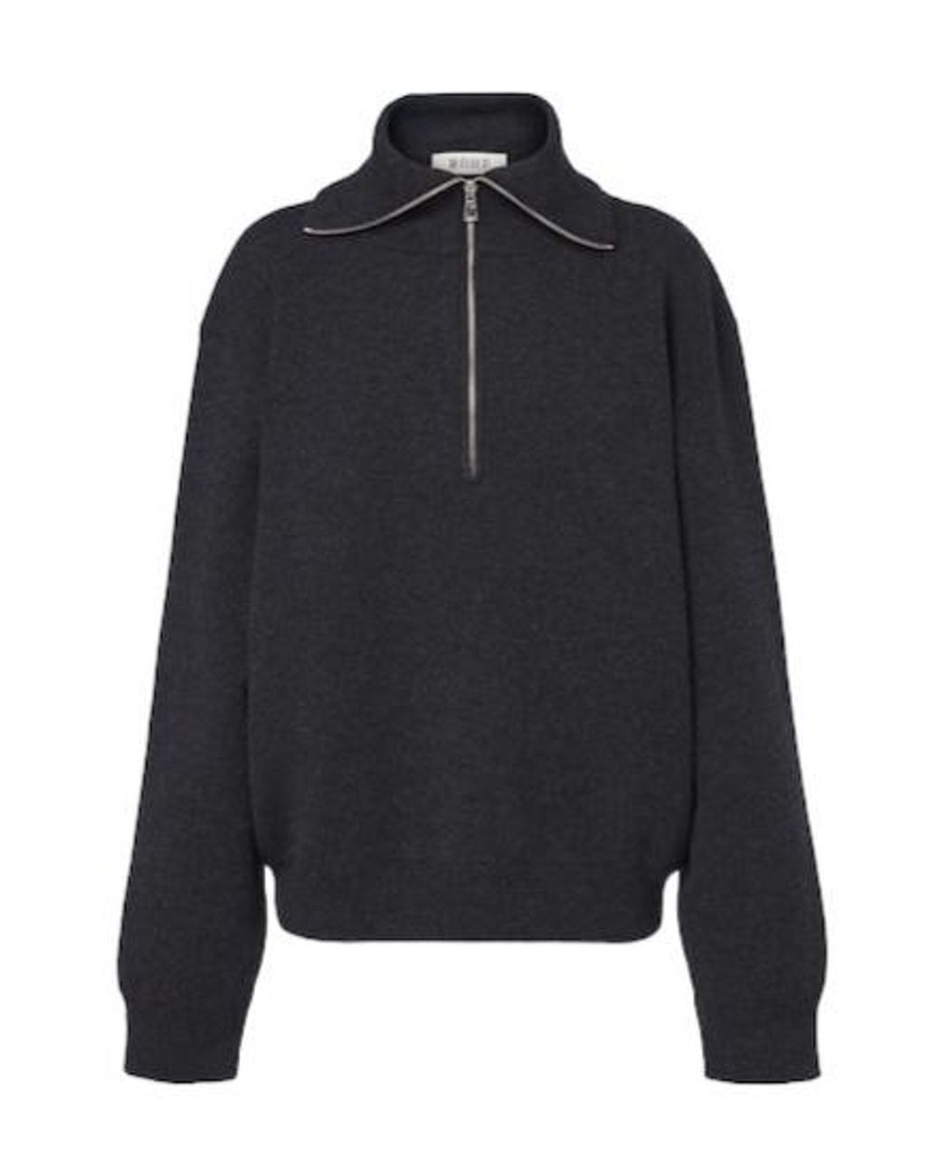 Rohe Blue Wool And Cashmere Half-Zip Sweater