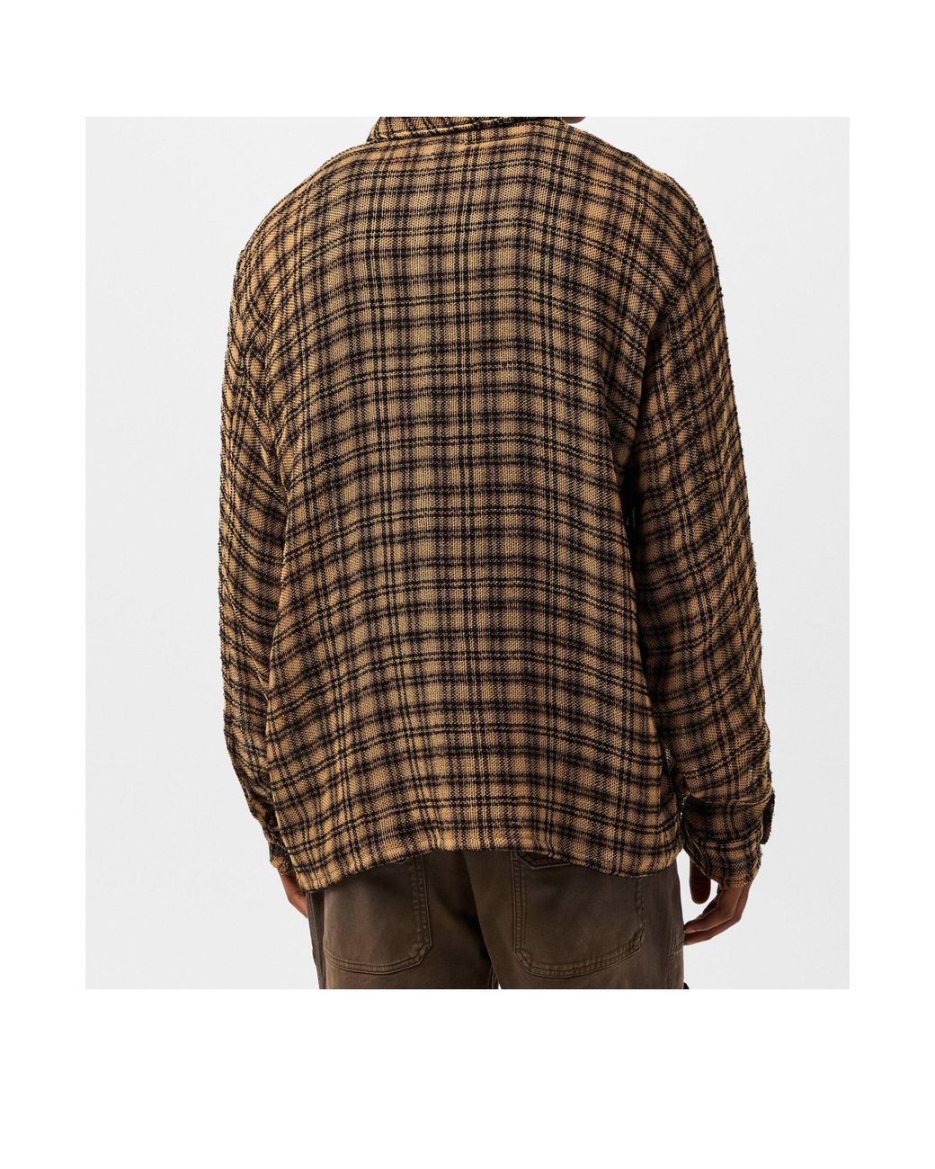 Represent Brown Plaid Shirt for men