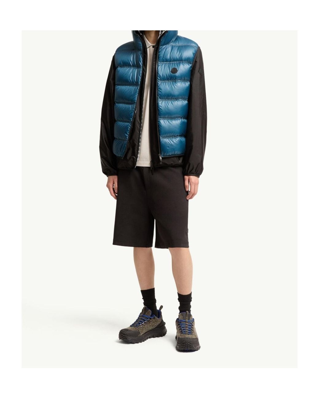 Moncler Blue Panestrel Down Gilet for men
