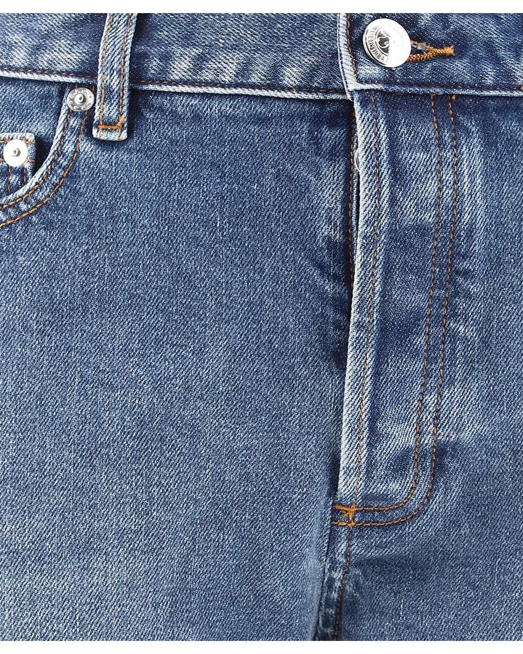 A.P.C. Blue Mid-Waist Washed Effect Jeans for men