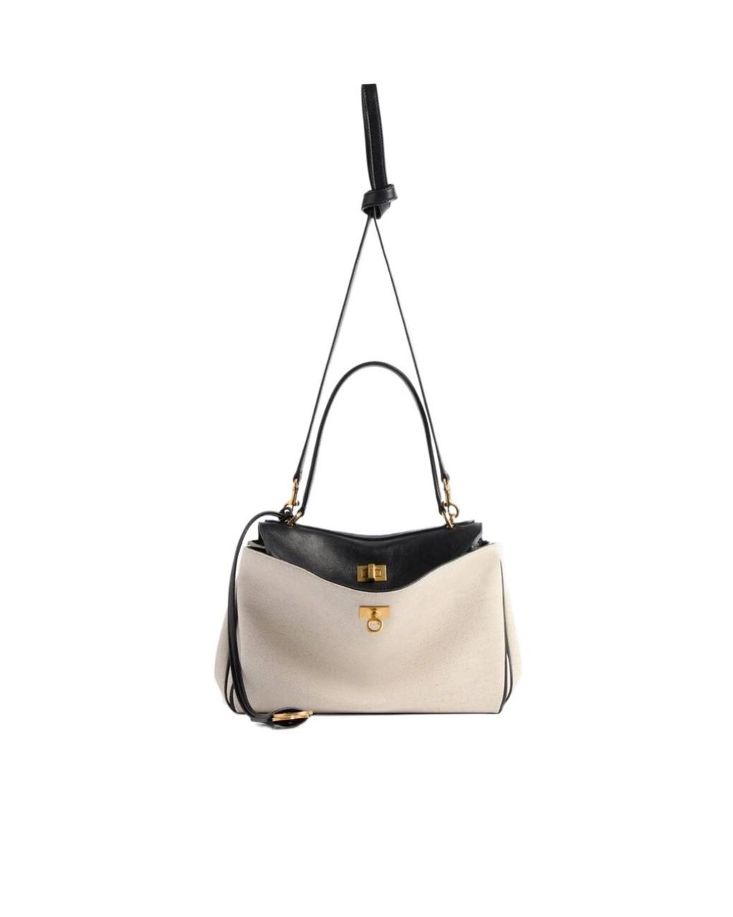 Balenciaga Natural Rodeo Small Top Handle Shoulder Bag