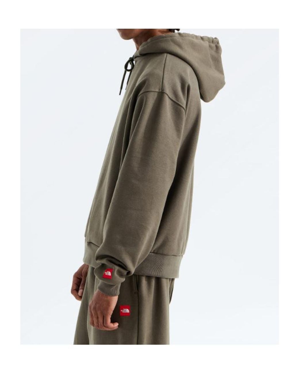 The North Face Brown Tnf Box Drawstring Hoodie for men