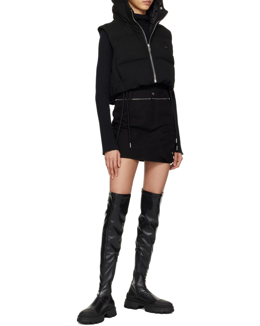 Moncler Black X Willow Smith Alexi Hooded Down Vest