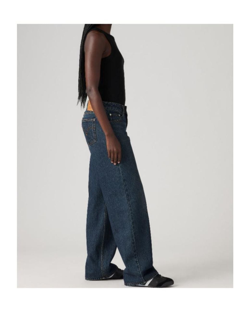 Levi's Blue Faded Wide-Leg Jeans
