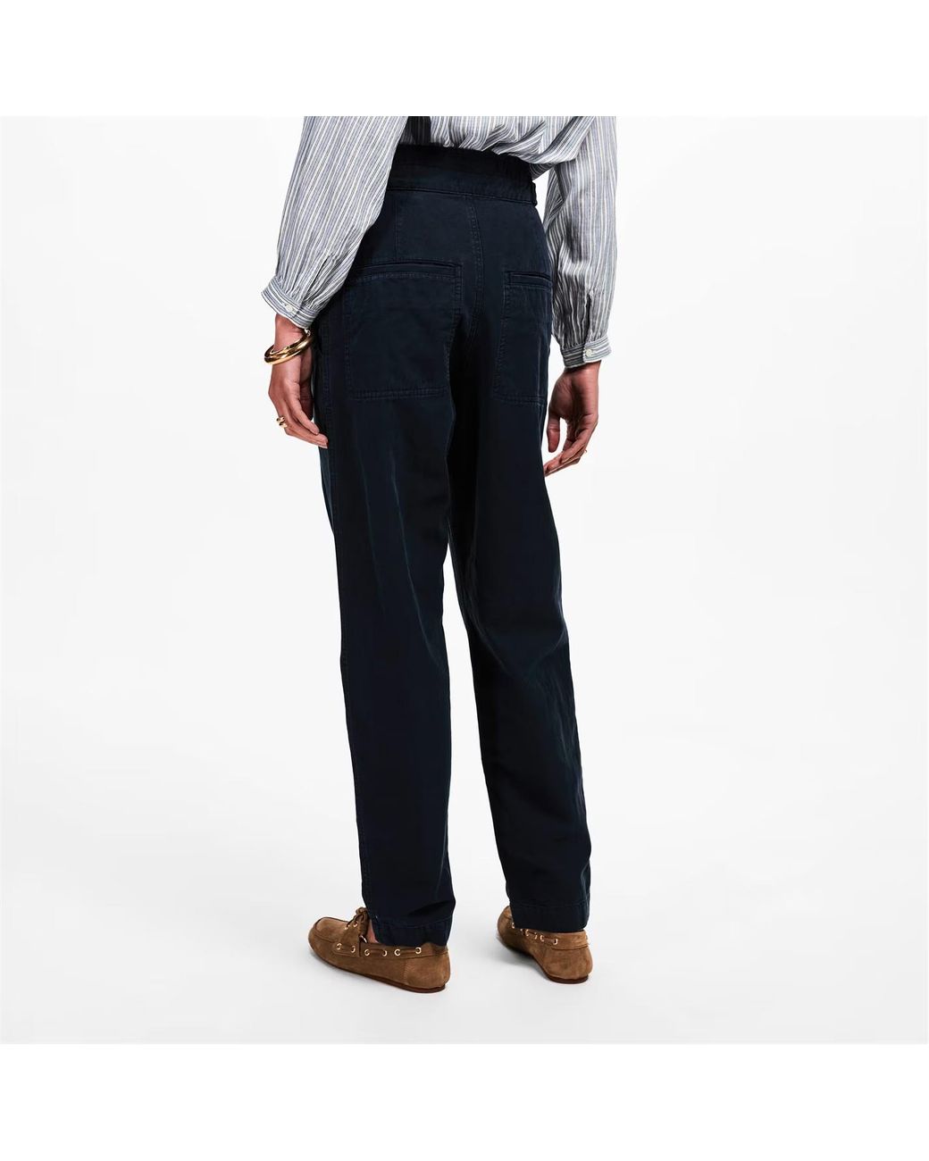 Isabel Marant Blue High Waist Casual Pants