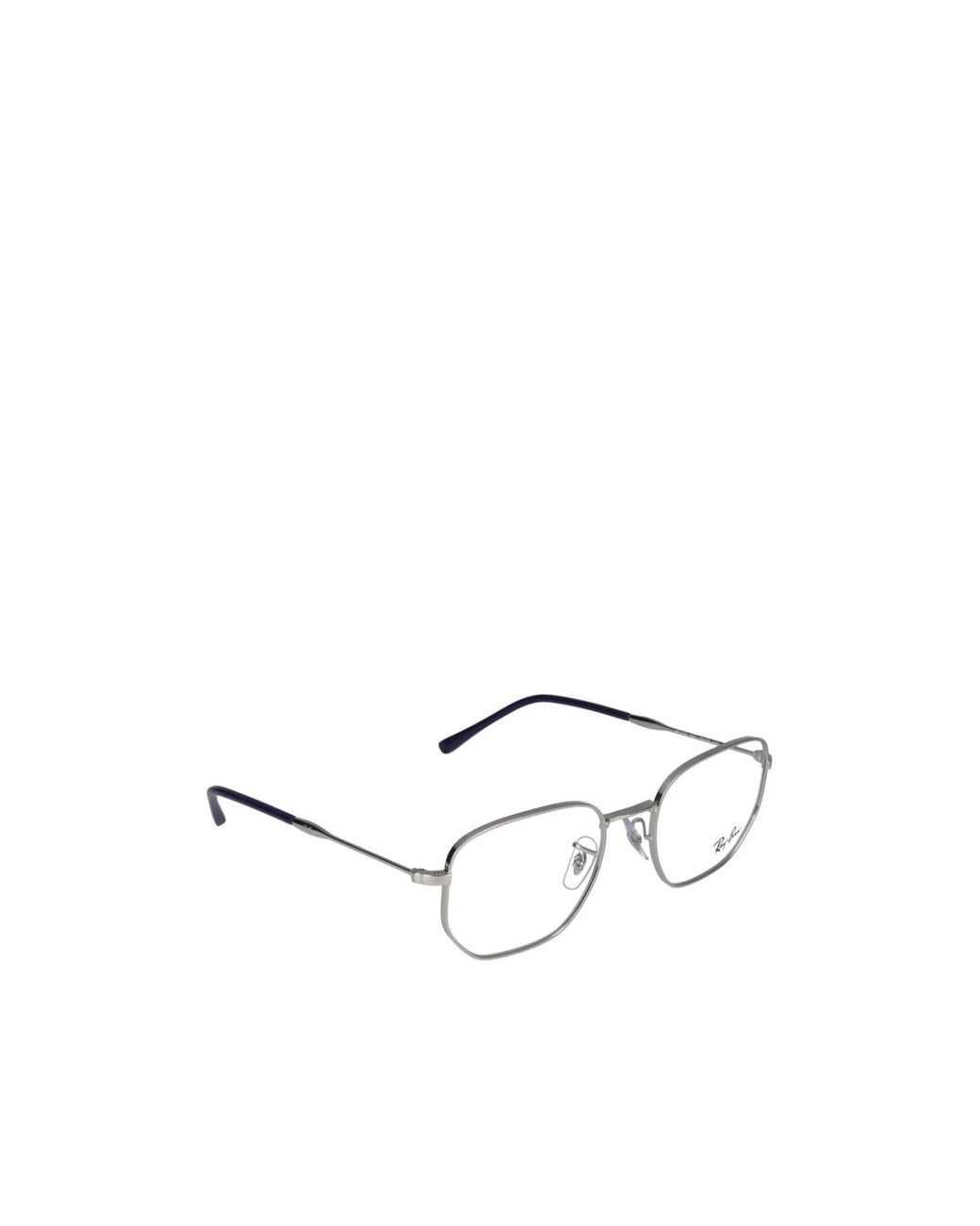 Ray-Ban White Irregular Frame Glasses