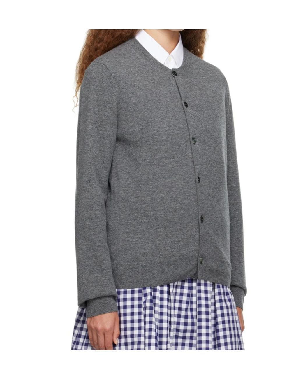 Comme des Garçons Gray Comme Des Garçons Shirt Long Sleeved Cardigan