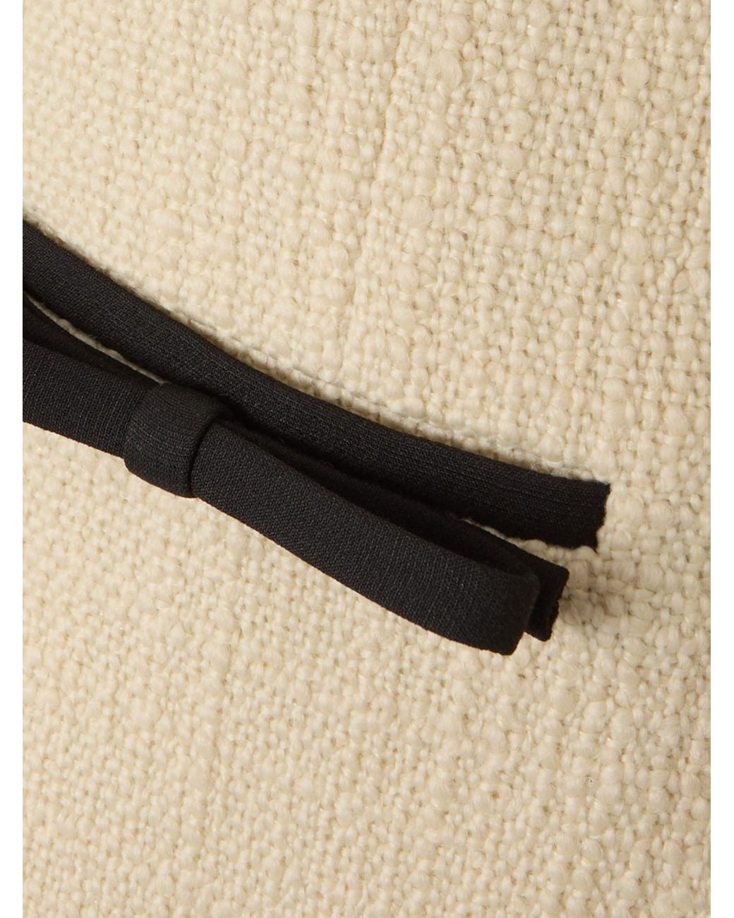 Valentino Natural Bow Detailed Tweed Jacket