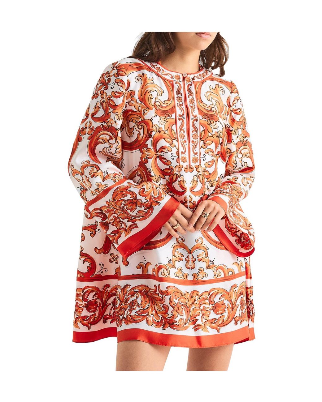 Dolce & Gabbana Red Short Tunic Dress