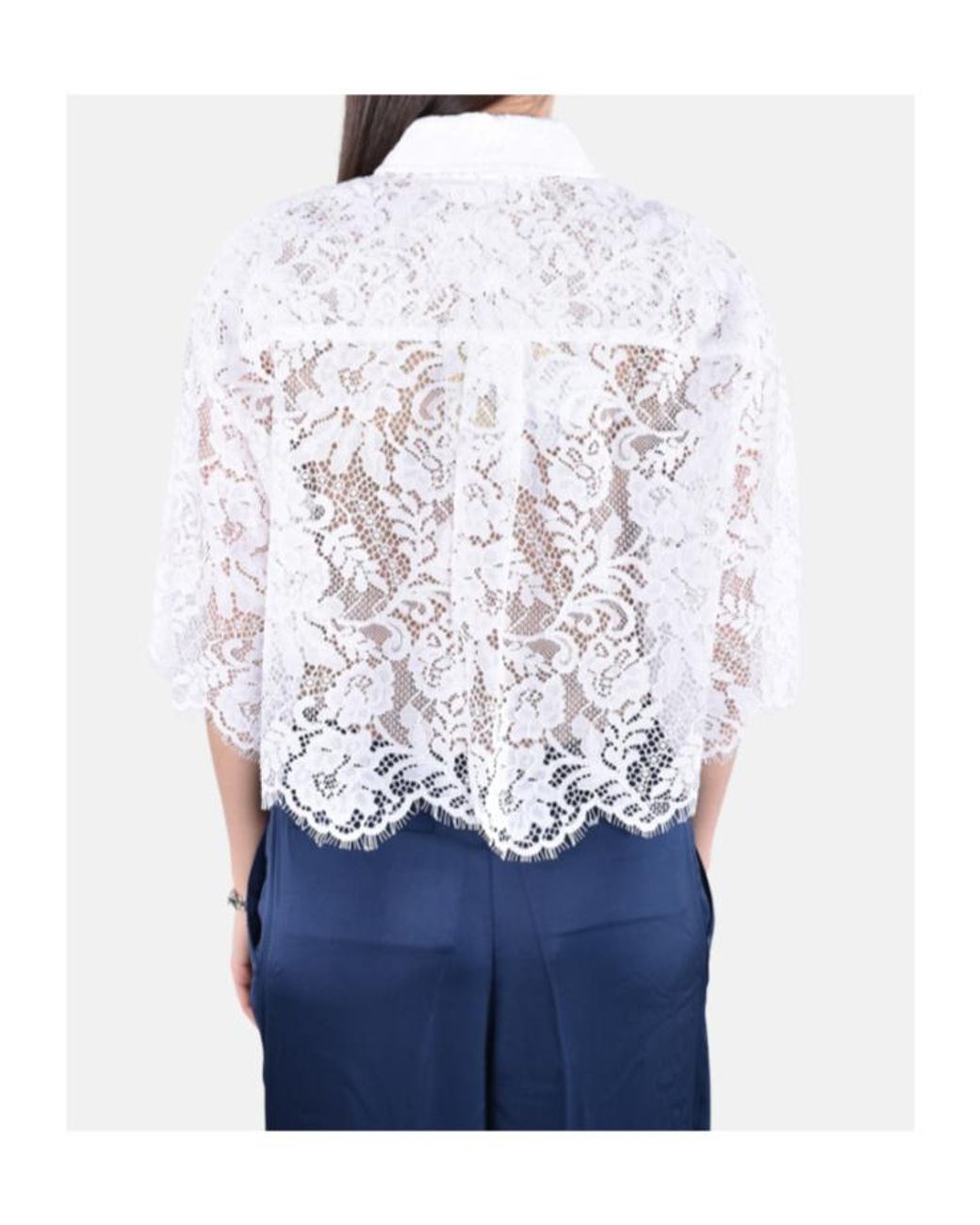 MICHAEL Michael Kors White Lace Shirt