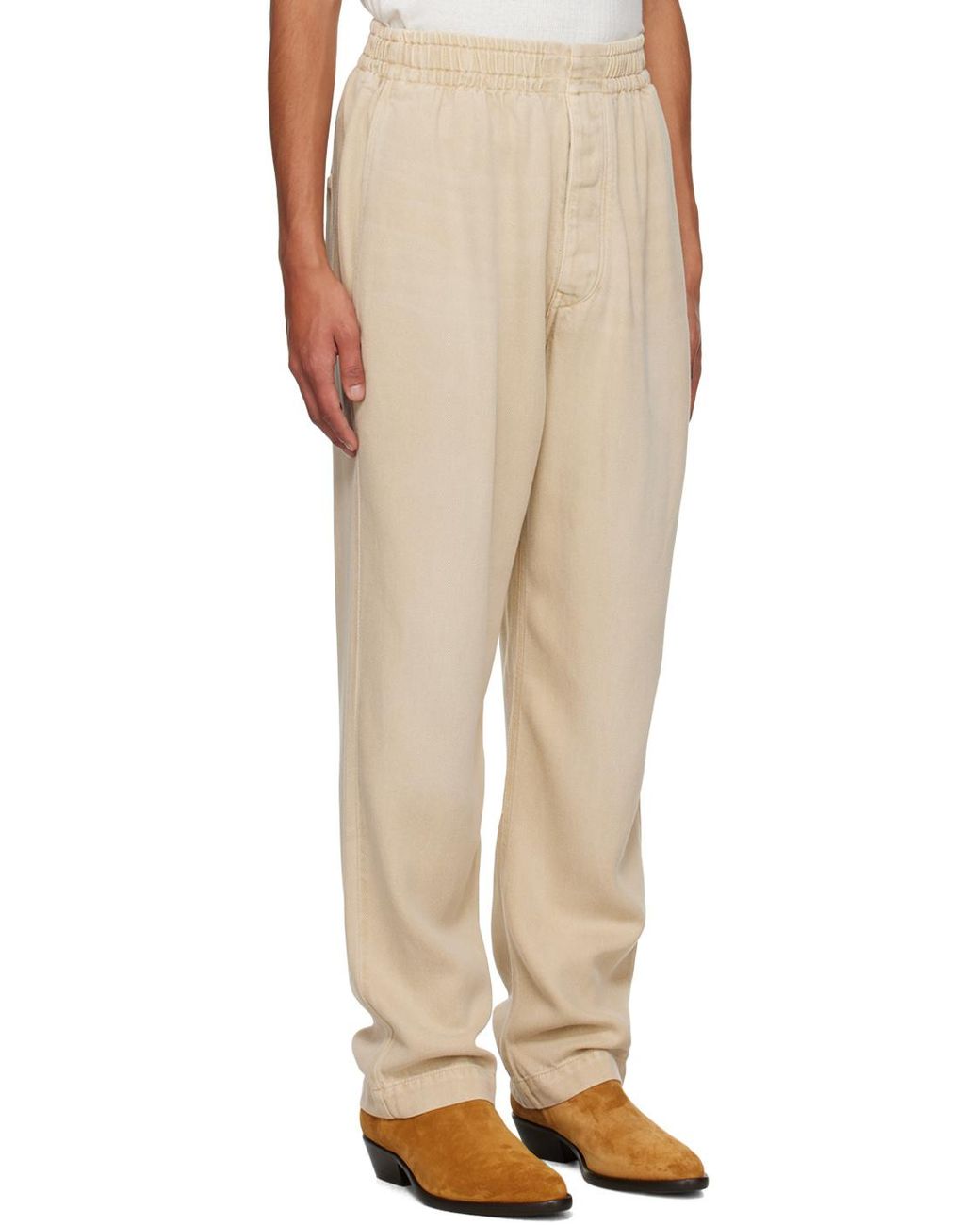 Isabel Marant Natural High Waist Straight Leg Jeans for men