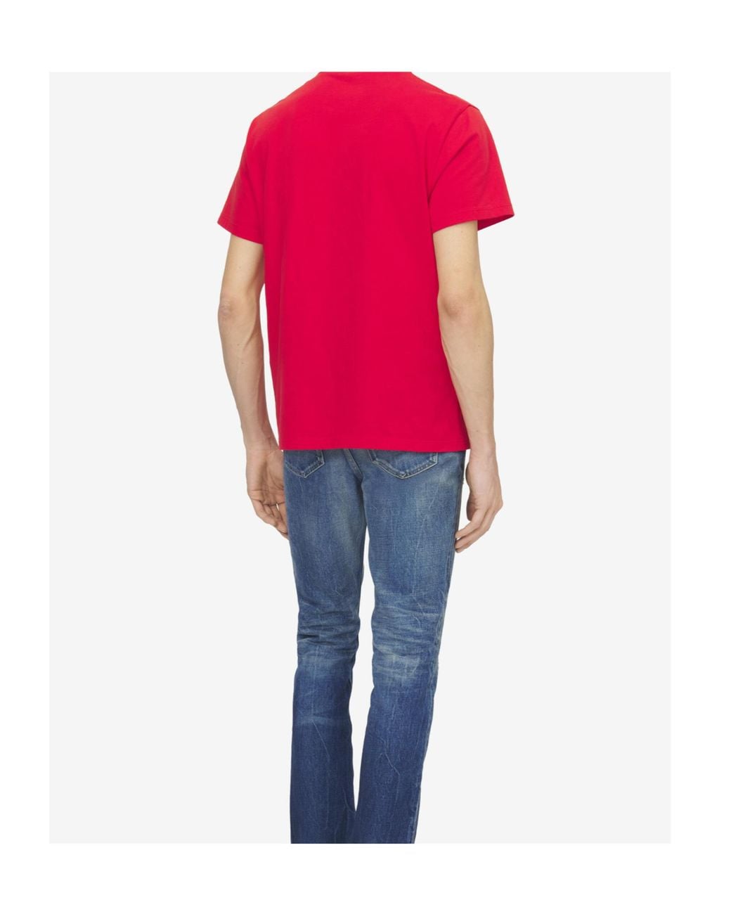 McQueen Red Graphic Printed T-Shirt for men
