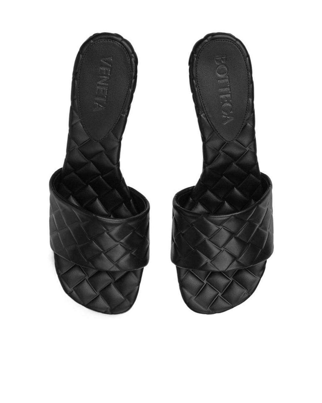Bottega Veneta Black Amy Slip-On Mules