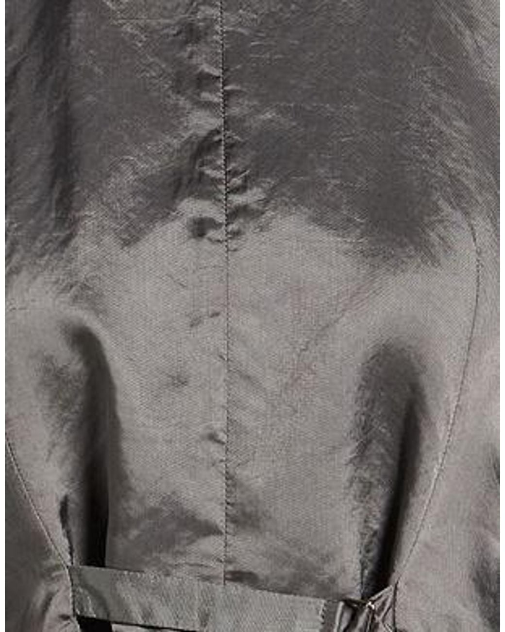 MM6 by Maison Margiela Gray Shiny Sleeveless Waistcoat