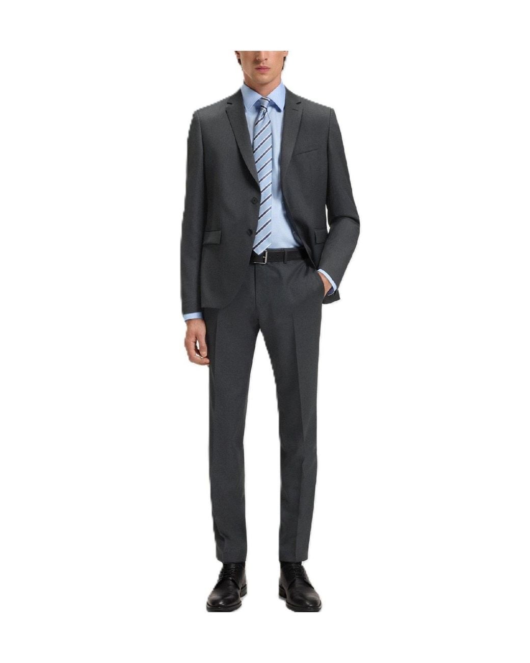 Boss Black Charcoal Suit for men
